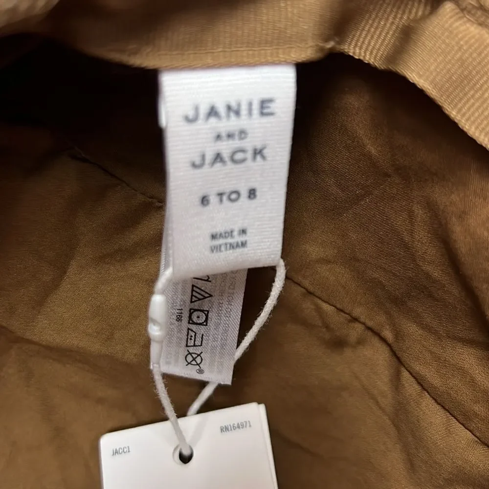 Janie and Jack 100047321 Brown Corduroy Newsboy Cap size 6 to 8